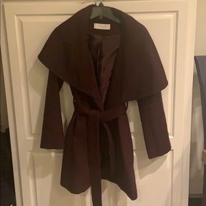 Tahari Plum Peacoat